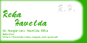 reka havelda business card